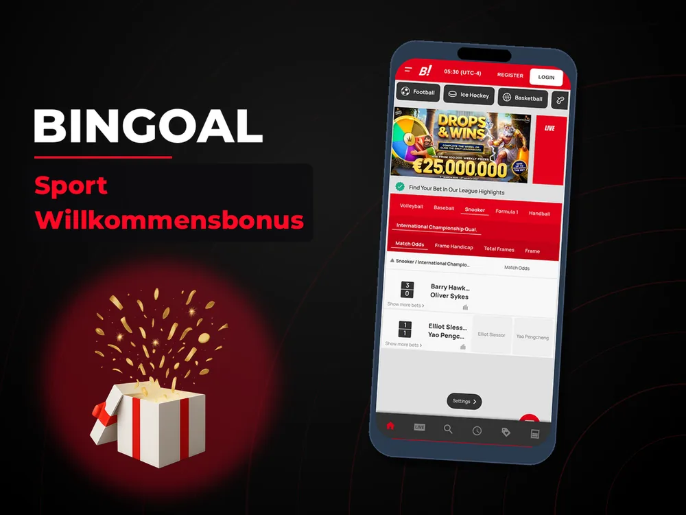 Bingoal - Sport Willkommensbonus