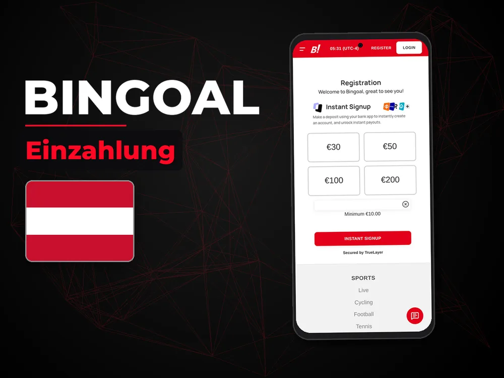 Bingoal - Einzahlung